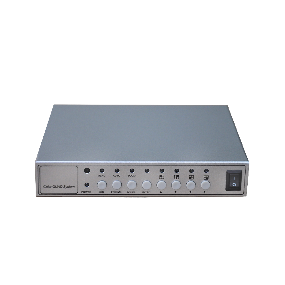New Design ST400S <strong>4</strong>-<strong>Channel</strong> Metal Video Splitter <strong>Processor</strong> <strong>Color</strong> <strong>Quad</strong> System MDVR Monitor Accessories BNC Input/Output Zoom