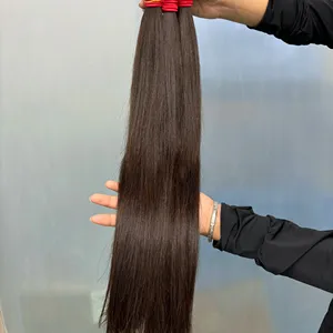 pacotes de cabelo humano em linha reta, extensões de trança de cabelo adorável, cor de cabelo asiático