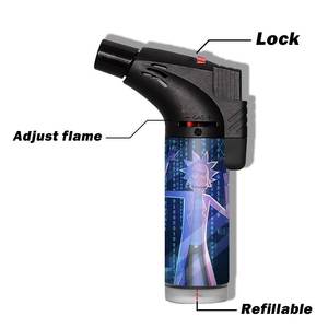 Encendedor de Antorcha Inclinado TECHNOL, Portátil, de Alta Calidad, OEM ODM, Llama Ajustable, Logotipo Personalizado, Recargable con Gas, Envío Rápido en 7 Días - Product Image 6