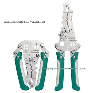 Key plate stainless steel multi-function <b>wire</b> <b>stripper</b> electrician's special tool folding shear <b>wire</b> peeling screw pressing <b>wire</b> - Product Image 5