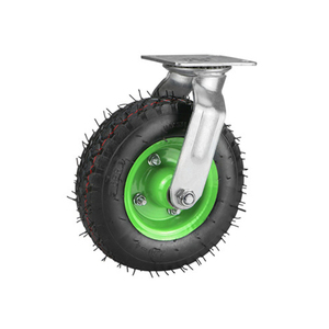Heavy Duty Roda <span class=keywords><strong>Caster</strong></span> 250-4 e 350-4 Roda de Borracha Pneumática 8/10 POLEGADA Fixa Giratória Placa <span class=keywords><strong>Caster</strong></span> OEM Apoiado Workshops - Product Image 3