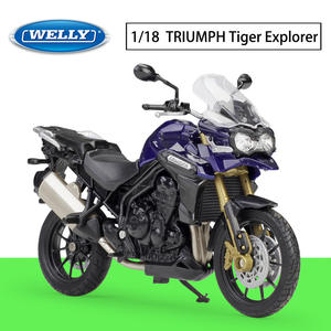 Modèle de <span class=keywords><strong>moto</strong></span> en alliage moulé sous pression, Welly <span class=keywords><strong>TRIUMPH</strong></span> Tiger Explorer 1:18 - Product Image 2