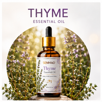 Huile essentielle de thym pure et naturelle ; antivirale et stimulante du système immunitaire ; adaptée aux diffuseurs d'aromathérapie.