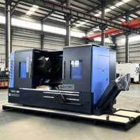 Tour horizontal CNC à lit incliné TCK65Y, haute précision, pour le tournage des métaux, commande FANUC