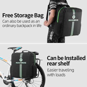 ROCKBROS Sac de chargement de vélo <span class=keywords><strong>pliable</strong></span> grande capacité <span class=keywords><strong>Housse</strong></span> de protection de vélo étanche pour l'extérieur avec sac de rangement - Product Image 4