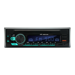 Radio Estéreo para Auto de Un Solo DIN, Transmisor FM, 2 USB de Carga Rápida, 7 Colores RGB, BT, AUX, Reproductor de <span class=keywords><strong>MP3</strong></span> para Auto - Product Image 1