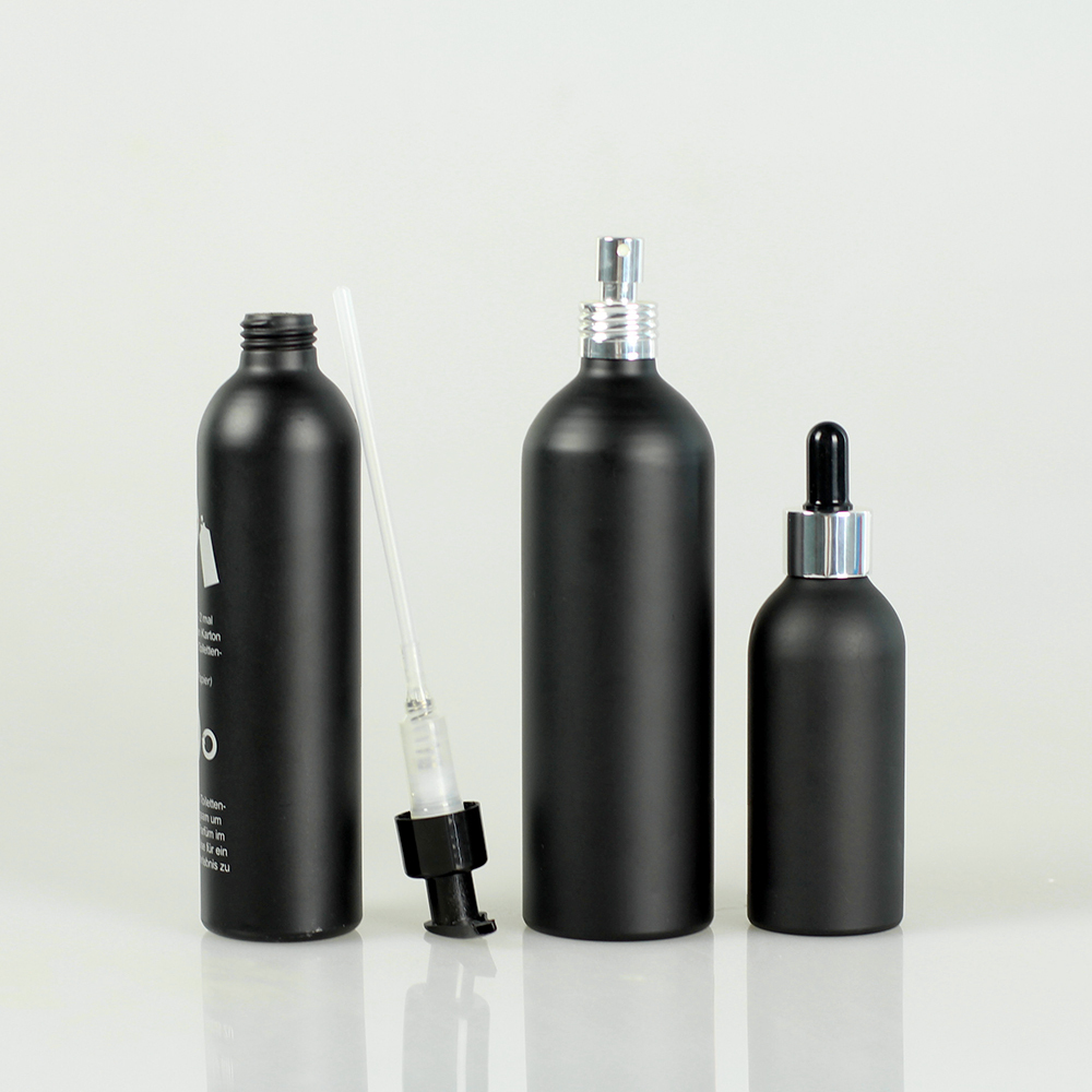 Best sell factory price luxury skin care bottles hair oil aluminum cosmetic bottle 1 liter
