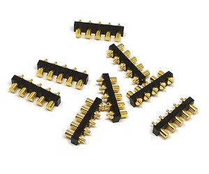Yaylı piston pogo pinli konnektör pil kontak pin konektörü