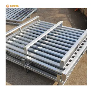 Metal 2 way double faced china making euro standard large iron steel pallets