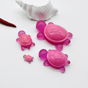 Accesorios de resina de tortuga luminosa de dibujos animados DIY Car Widgets Cute Little Turtle - Product Image 6