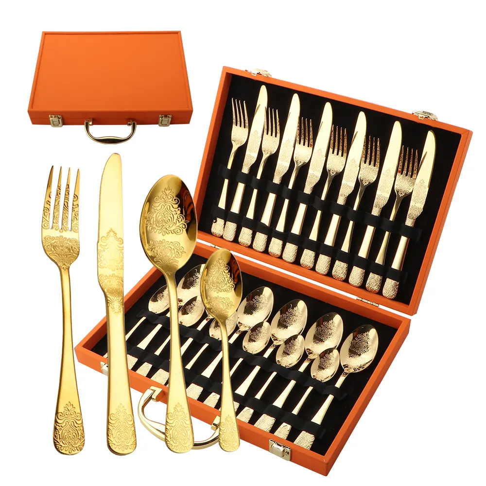 Zara Home Besteck Couverts Utensilios Embossed Stainless Steel Knife Fork Spoons Flatware Silverware Cutlery Sets