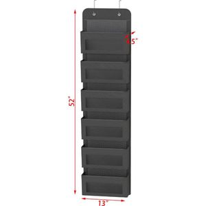 Organisateur suspendu Simple Houseware à 6 poches transparentes pour porte ou mur - Product Image 6