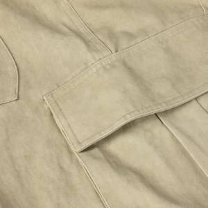 กางเกงคาร์โก้ขายส่งแบบซิป ทรงหลวม คุณภาพสูง ผ้าฝ้ายสั่งทำพิเศษ มีกระเป๋า 6 ช่อง สำหรับผู้ชาย สีกากี - Product Image 3