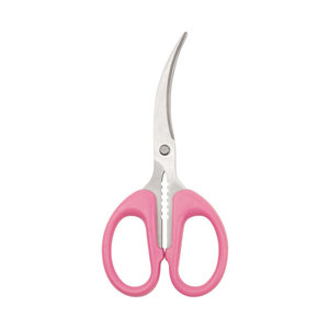 Pink Curved Blade Stainless Steel <b>Scissors</b> For Crayfish And Crab Back Cutting Household Seafood Tools 420 Steel Elbow Shape - Product Image 4