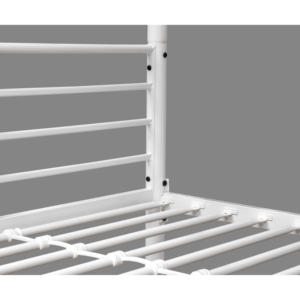 Cama litera doble ROSE, diseño moderno de acero inoxidable, muebles de dormitorio convertibles y duraderos para hoteles y almacenes - Product Image 2