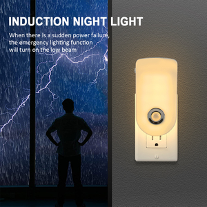 Sensore di movimento Led luce notturna calda bianca Plug-in torcia morbida 3000K decorazione del corpo umano per camera da letto - Product Image 6