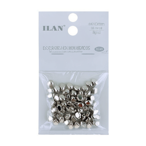 Accessori Metallici ILAN 8x6mm Poligonali 8g Bianco K Per Borse - Product Image 2