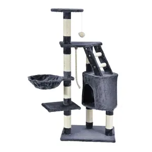 Hot Selling Cat Tree Pretty Pet Cat Foldable House with Supplier Cat Tree tower K1648