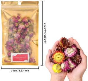 Fiori secchi colorati petali di rosa naturale, bocchetti di rosa, <span class=keywords><strong>Lilium</strong></span>, gelsomino comunis pampa fiori secchi per resina - Product Image 5