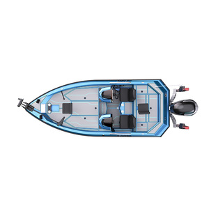 Bateau à <span class=keywords><strong>fond</strong></span> <span class=keywords><strong>plat</strong></span> riveté de 16 pieds, bateau léger de sport, console de direction, mini bateau à réaction en alliage d'aluminium - Product Image 3