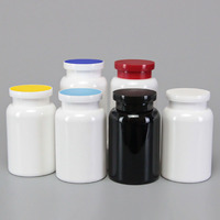 Prix d'usine, flacon en plastique pour capsules de 175 ml et 250 ml, flacon de rangement pour médicaments et pilules avec couvercles à vis