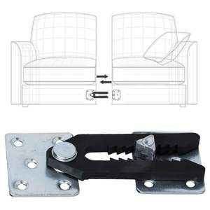Support de charnière de canapé en forme de bouche de crocodile, connecteur de canapé modulable, charnière de canapé réglable, accessoires de montage de connecteur de canapé - Product Image 3