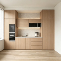 Buffet en bois de chêne scandinave pour salon, meuble de rangement avec dessus en marbre, armoire de rangement en bois