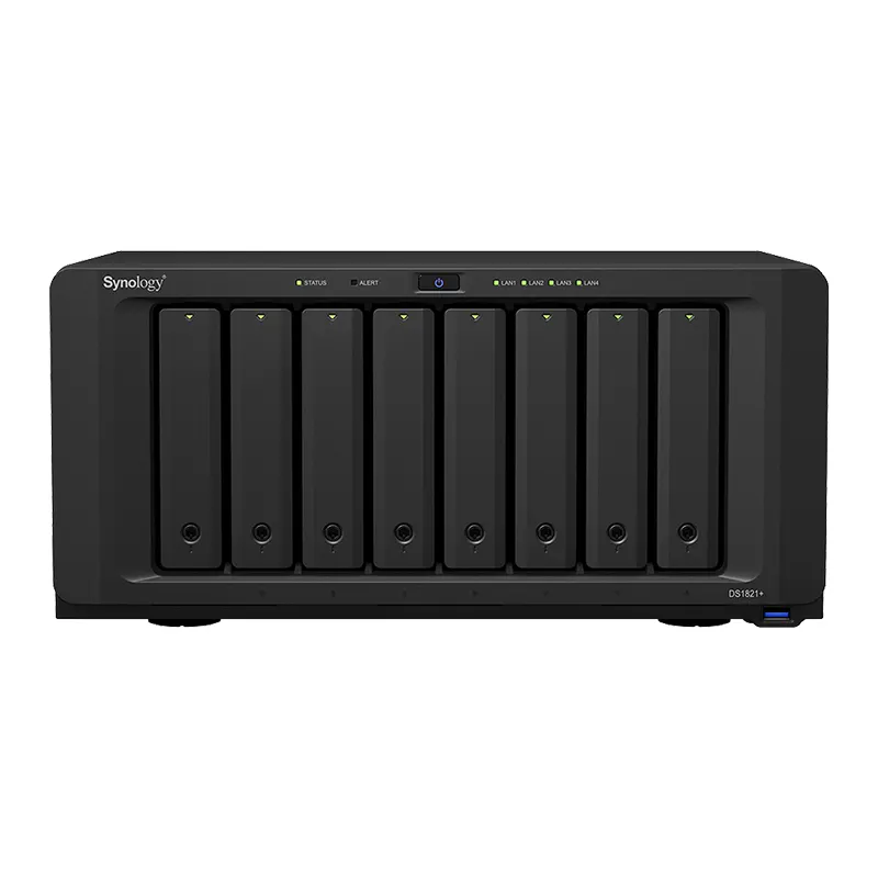 Synology DS1821 + 4 코어 8 디스크 NAS 네트워크 스토리지 서버 파일 서버 데이터 백업