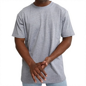 Men's T-Shirt Polyester/Cotton <b>Canvas</b> Breathable Quick Dry Crew Neck OEM Fashion Summer Regular Fit Customizable High Quality - Product Image 1