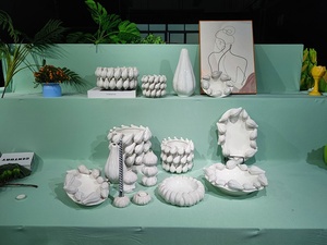 Plat vert <span class=keywords><strong>de</strong></span> fruits et fleurs en céramique <span class=keywords><strong>frais</strong></span> <span class=keywords><strong>de</strong></span> conception unique du fabricant professionnel pour la maison et la fête quantité minimale <span class=keywords><strong>de</strong></span> commande 20 pièces - Product Image 2
