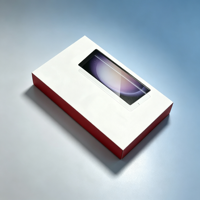 Boîte d'emballage de protection d'écran de smartphone en papier rigide de luxe avec logo personnalisé pour téléphone Samsung, emballage de film en verre