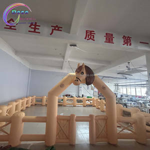 <span class=keywords><strong>Jeu</strong></span> <span class=keywords><strong>de</strong></span> terrain <span class=keywords><strong>de</strong></span> <span class=keywords><strong>jeu</strong></span> pour enfants annonçant la barrière gonflable <span class=keywords><strong>de</strong></span> cheval 6x6x2 mètres pour le but décoratif - Product Image 4