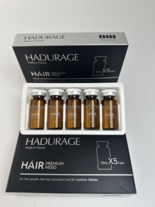 10 ml * 5 Hadurage <span class=keywords><strong>Acide</strong></span> <span class=keywords><strong>hyaluronique</strong></span> injectable non réticulé pour la croissance des cheveux, <span class=keywords><strong>injection</strong></span> de comblement dermique pour le traitement de la perte de cheveux - Product Image 5