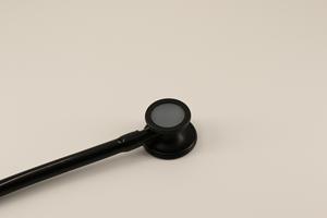 심장학 IV 스테인레스 스틸 블랙 청진기 디럭스 스테인레스 스틸 헤드 소프트 실리콘 이어 팁 청진기 - Product Image 5