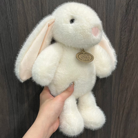 Peluches lapins à longues oreilles Kawaii en coton, jouets en gros pour machines à griffes d'arcade et designs personnalisés