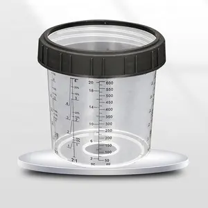 Accessoires Voiture OEM Hoàn Chỉnh Kit Dùng Một Lần 600cc Pintura Cup Xe Tự Động Sơn Trộn Phun Cốc Nhựa - Product Image 1