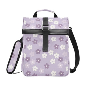 Sac à déjeuner isotherme pliable de haute qualité en cuir PU pour femme, sac à bandoulière réutilisable pour transporter les aliments - Product Image 1