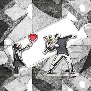Creative Couple Love Theme Graduation Metal Enamel Badge Personality Fashion Brooch for Friend Gift <b>Backpack</b> Clothing Hat - Product Image 3