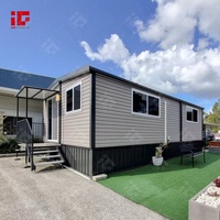 Maison conteneur préfabriquée de luxe, pliable et portable, de 40 pieds, avec deux ou trois chambres, à double aile extensible, pour hôtel