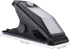 Lampe de nuit LED solaire étanche avec détecteur de mouvement, s'allume automatiquement pour l'extérieur, mur, cour, clôture, porche, obscurité, pour usage en jardin - Product Image 4