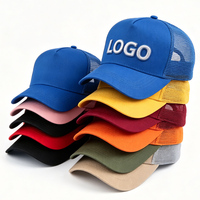 Gorra de Béisbol Personalizable con Marca, Unisex, de Algodón Puro, Casual, Primavera/Verano, Ajustable, de 5 Paneles, con Malla y Bordado 3D