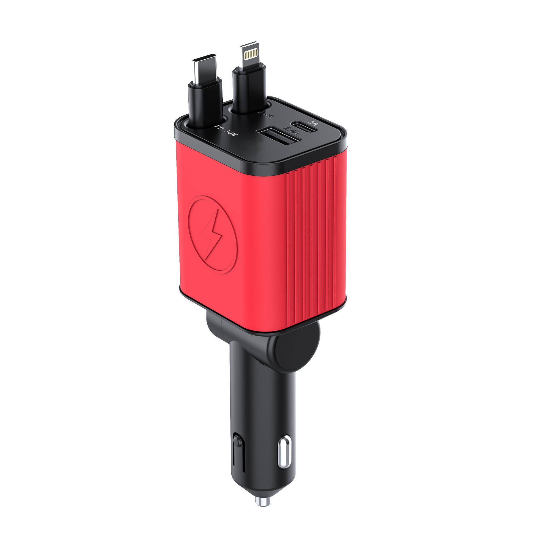 PD 30W ไฟ+ Type C -สีแดง