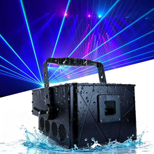 Igracelite 15W RGB Laser Light Projector IP65 Outdoor Waterproof DMX ILDA Animation Laser Lighting Stage DJ Party