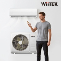 Climatiseur split à onduleur électrique à économie d'énergie 12000 BTU R32, déshumidificateur autonettoyant, refroidissement uniquement, usage domestique, classe A, télécommande