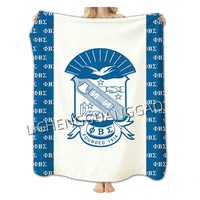 Özel Sororities ZPB Zeta Phi Beta Yumuşak Flanel Battaniye Kanepe Koltuk Odası Yatak Örtüsü Yetişkinler ve Çocuklar için Hediye