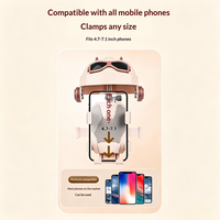 Support de téléphone compact et léger en ABS pour guidon, installation sans outil, mini pare-soleil pour casque, compatible