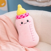 Boneka Plush Mainan Baru Warna-warni, Bantal Botol Bayi, Boneka Plush Lembut untuk Anak-anak