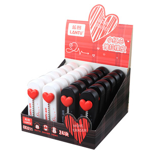 Siêu sạch tẩy có thể thu vào trường tiểu học phần thưởng văn phòng phẩm dễ thương kế hoạch chi tiết nhỏ trái tim màu đỏ Push-Pull tẩy - Product Image 4