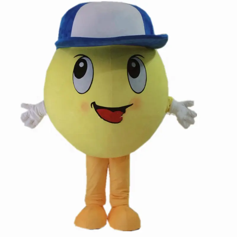 HOLA big head mascot costume /Yellow Cartoon Mascot Costume/mascot