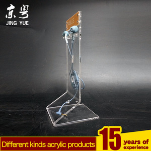 Hiện Đại Rõ Ràng PMMA Acrylic Bán Lẻ Hiển Thị Đứng Nhà Máy Tùy Chỉnh Thân Thiện Với Môi Trong Tai Earbud Tai Nghe Không Dây Tai Nghe Chủ - Product Image 5